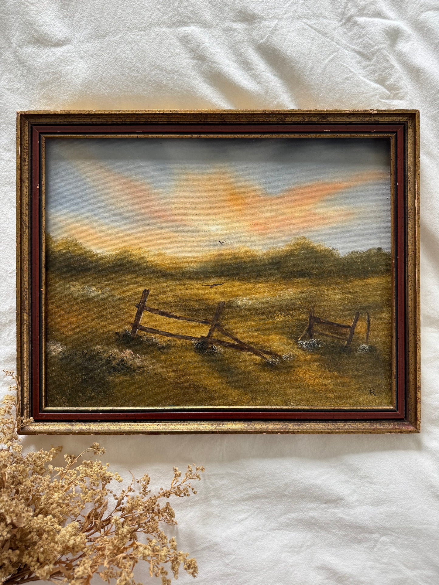 La vieille clôture (13.5 x 16.5 pouces)