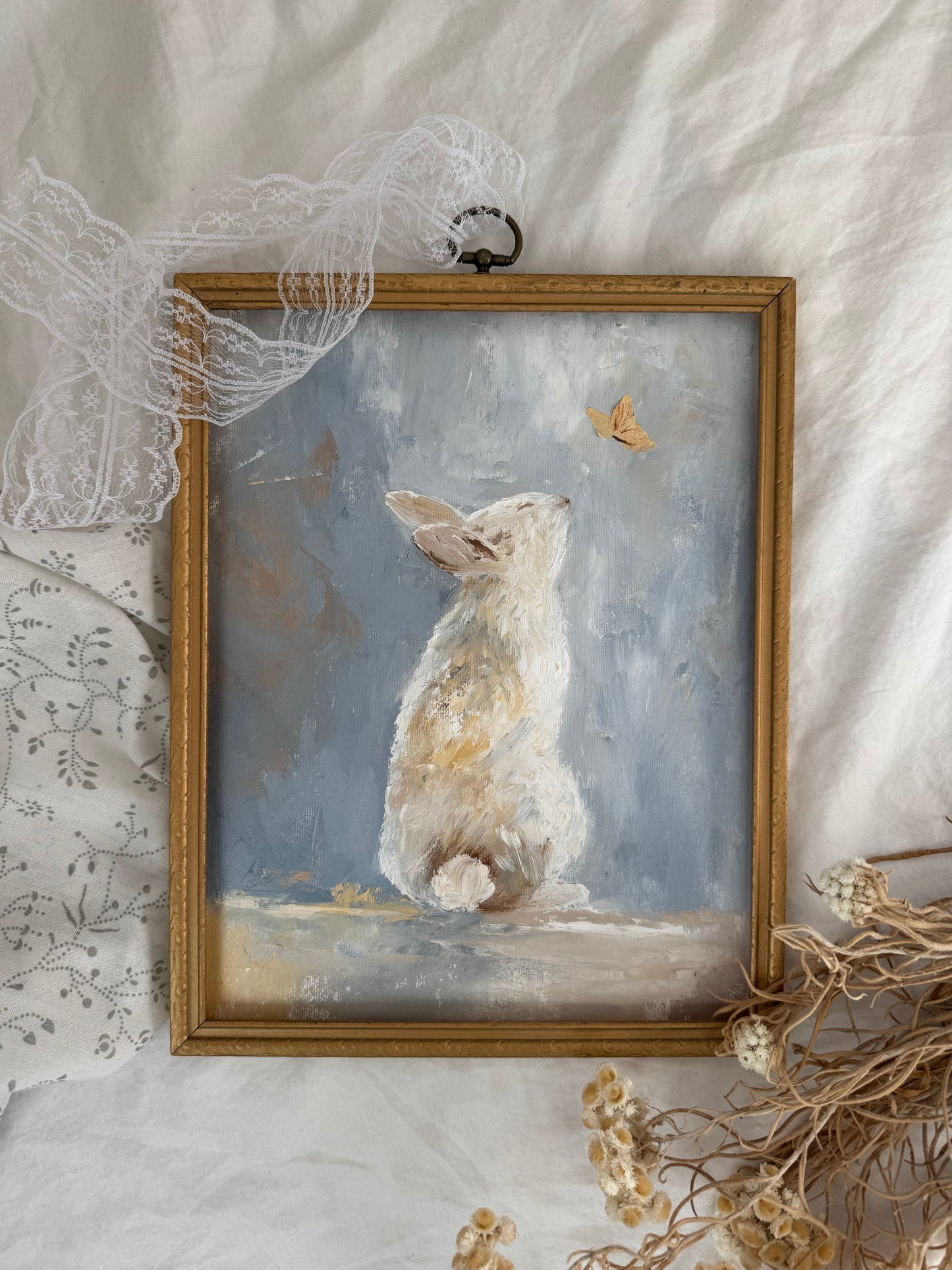 M. Bunny et le papillon (9.5 x 11.75)