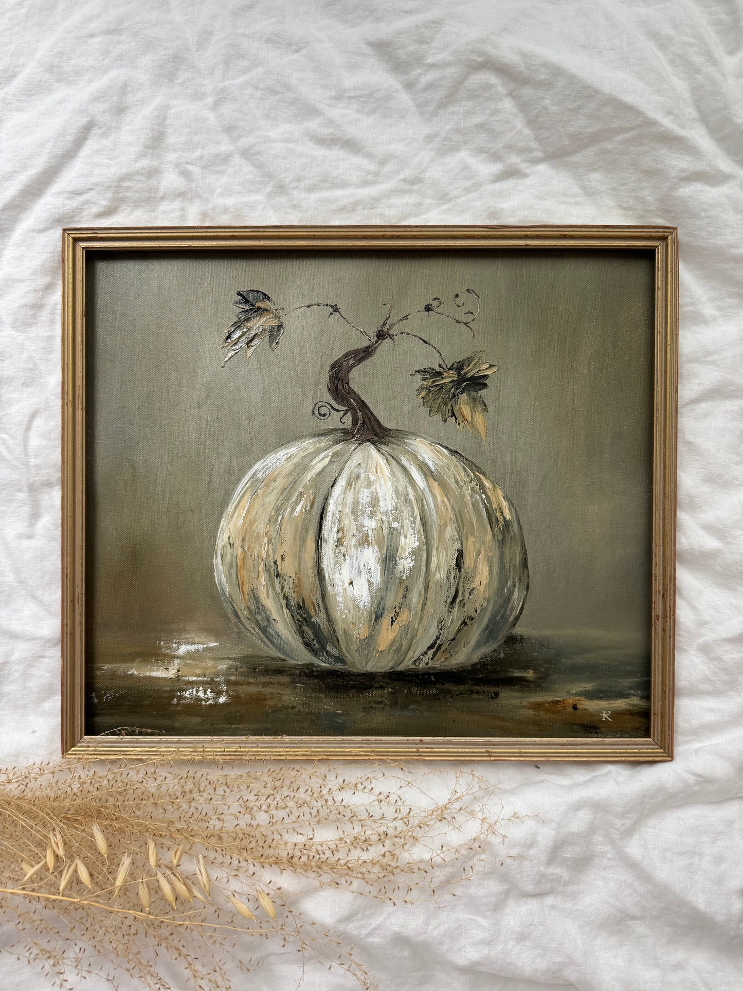 Impasto pumpkin (12.5 x 14.5 pouces)