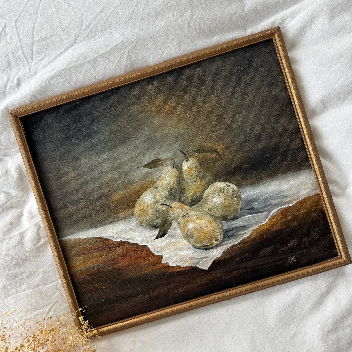 Les quatres poires (14.75 x 12.25 po)