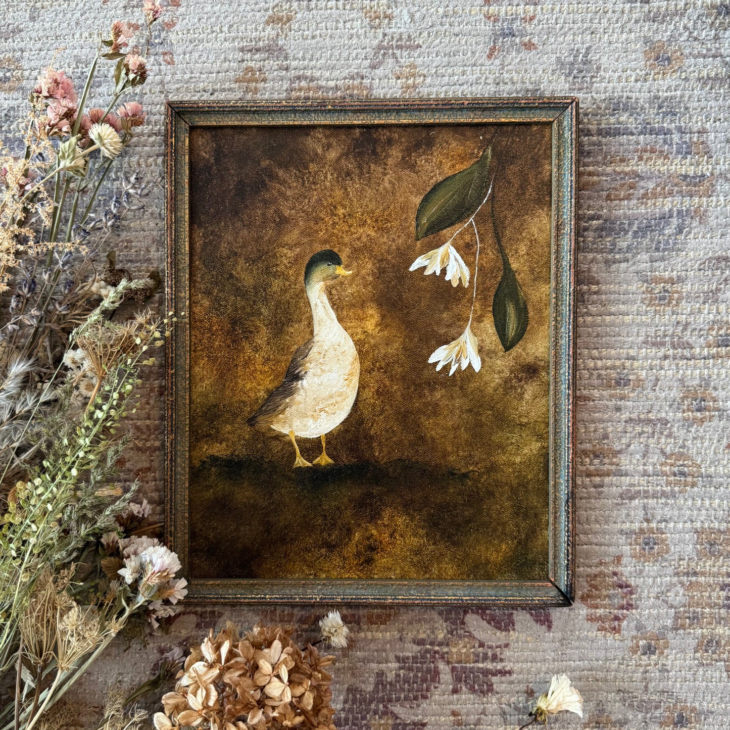 M. Duck et les fleurs