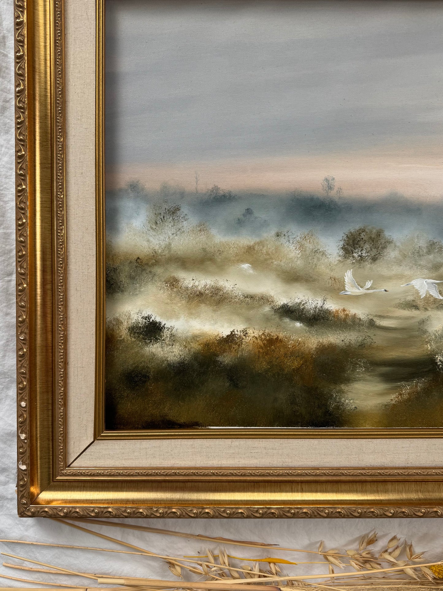 Deux âmes dans la brume (25.5 x 30.5 pouces)