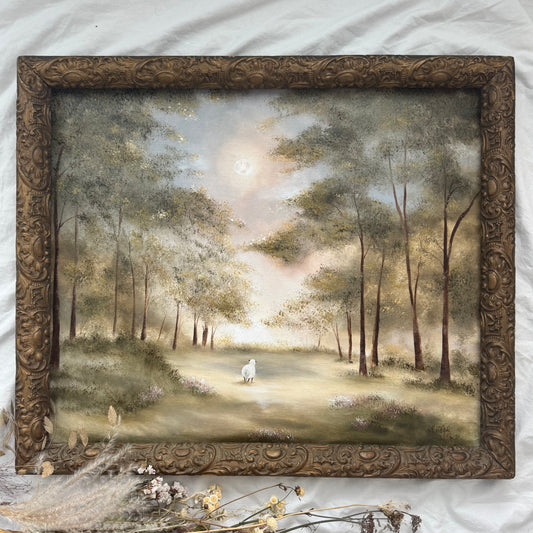 Rêverie au clair de lune (21.75 x 26.25 po)
