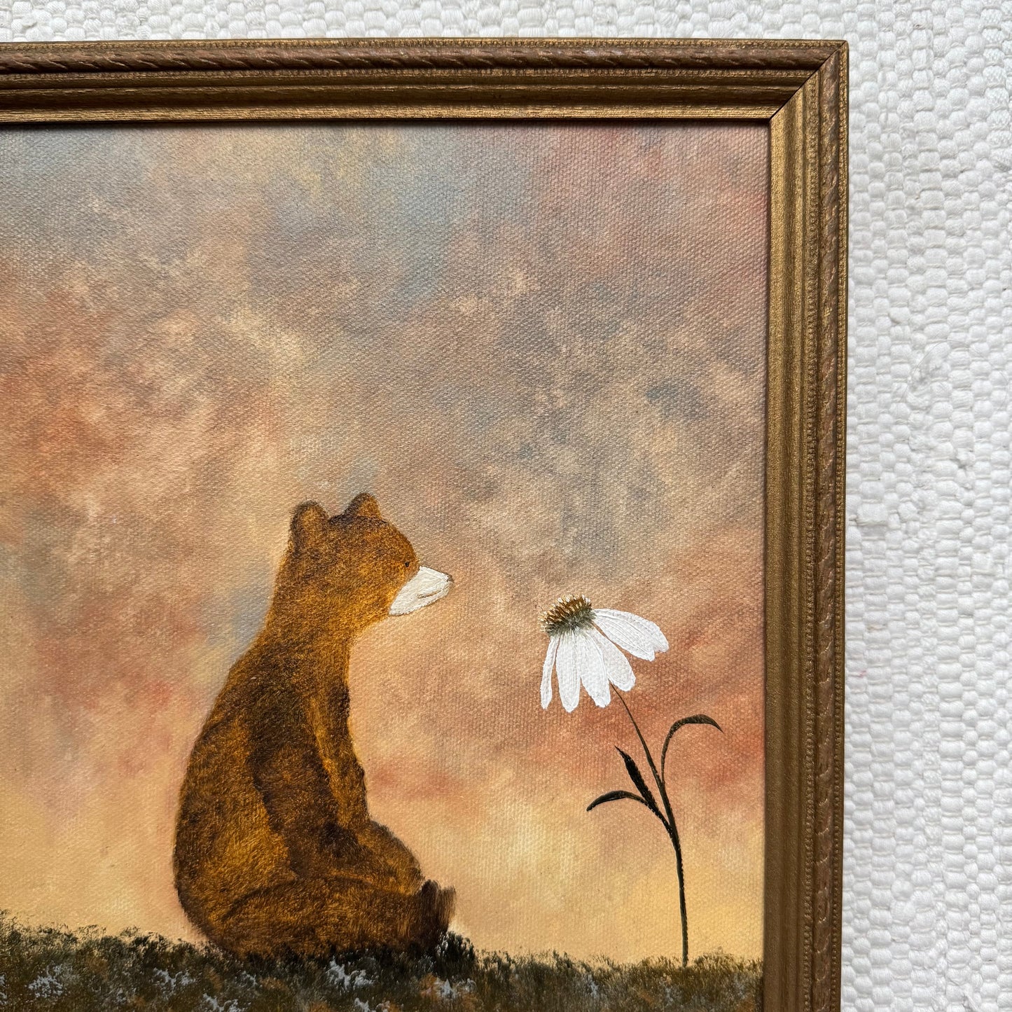 Mr. Bear and his daisy