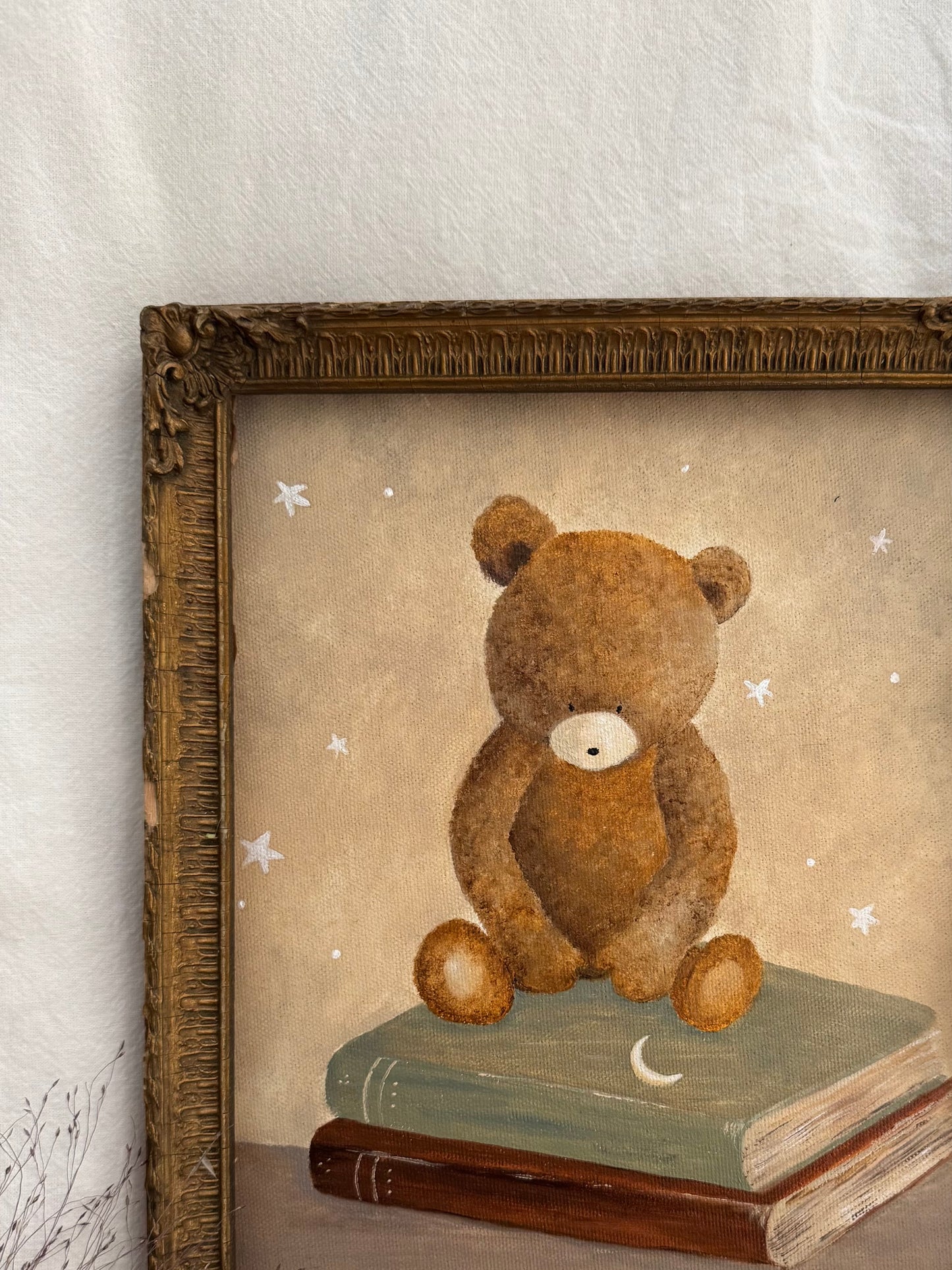 Once upon the moon (9x11 pouces)