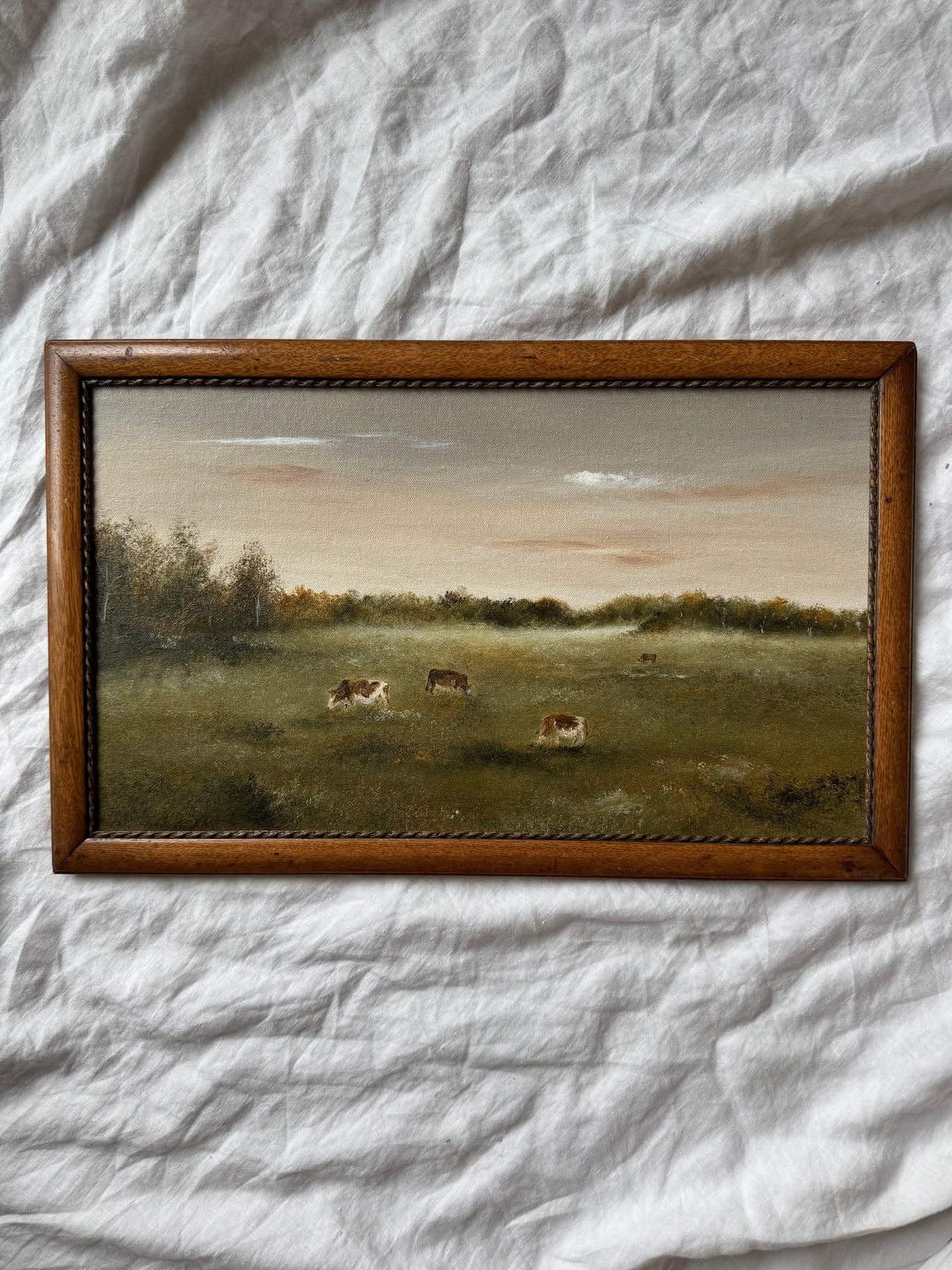 Cows in the Mist (18.5 x 11.5 po)