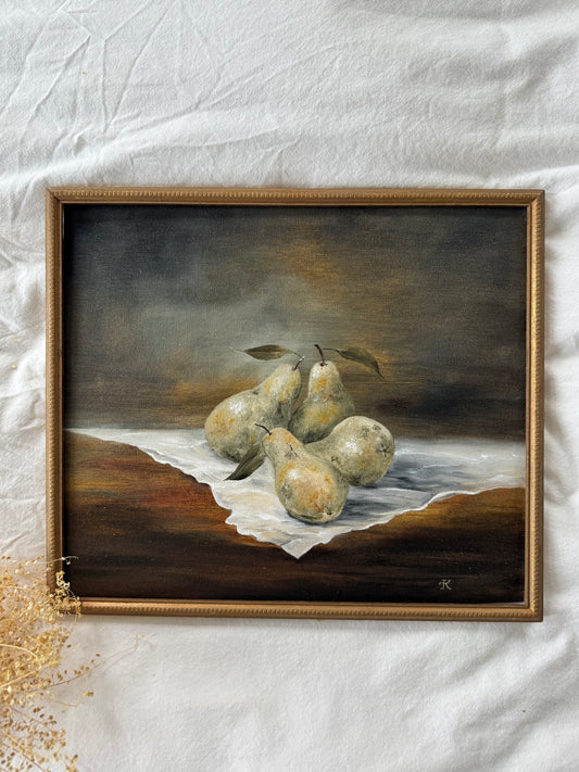 Les quatres poires (14.75 x 12.25 po)