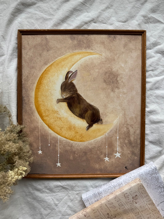 Berceuse de la lune (12 X 13.5 po)