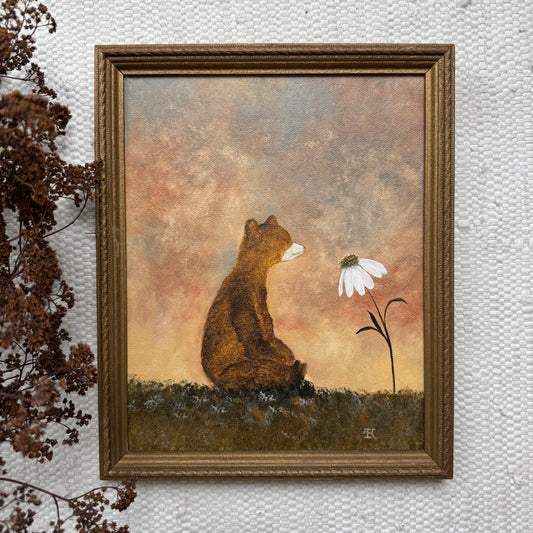 Mr. Bear and his daisy