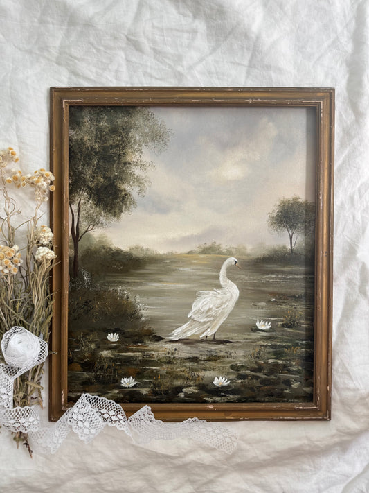 Among the water Lilies (18.25 x 15.5 po)