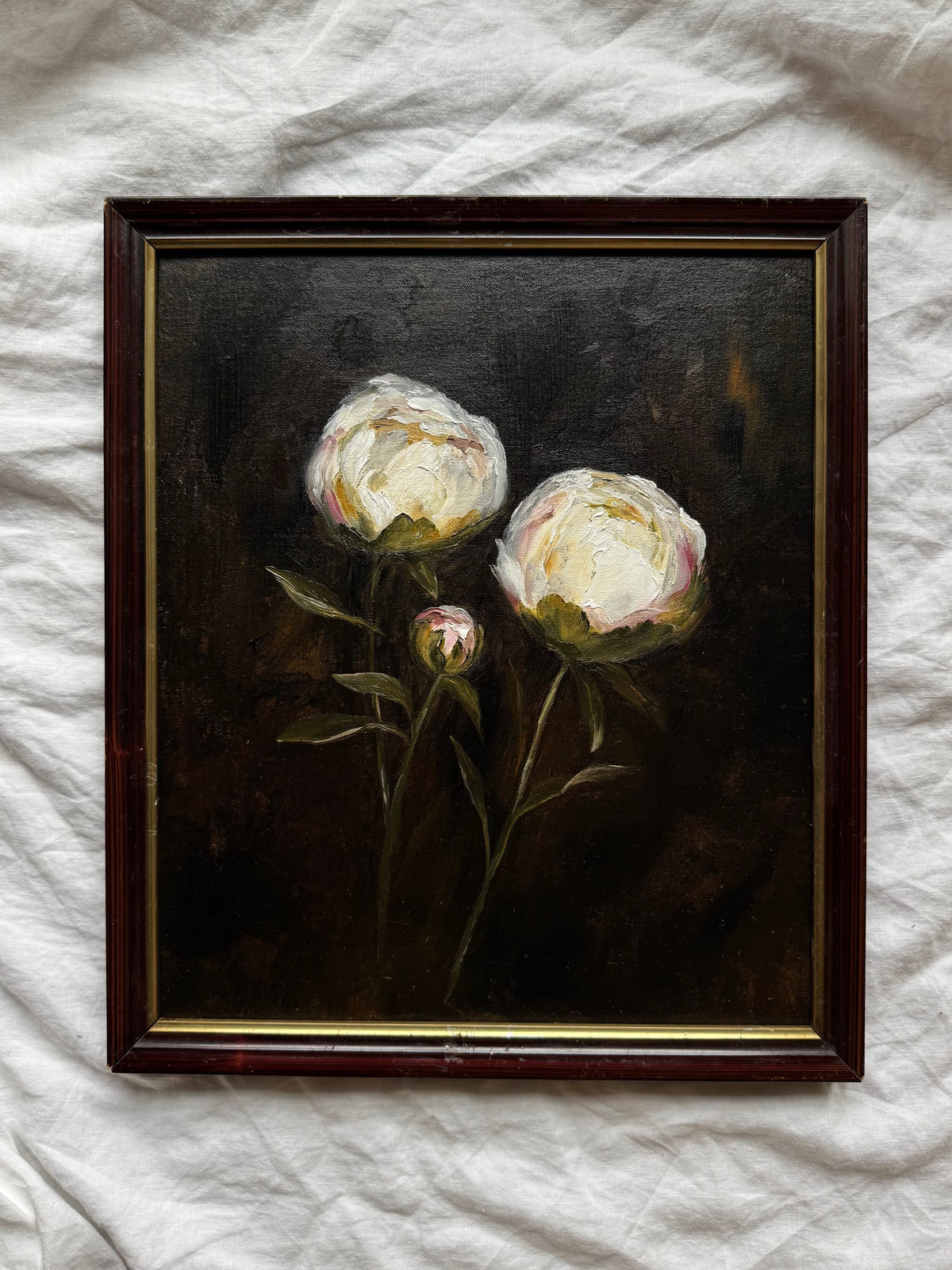 The Last Peonies (17.5 x 15 in)