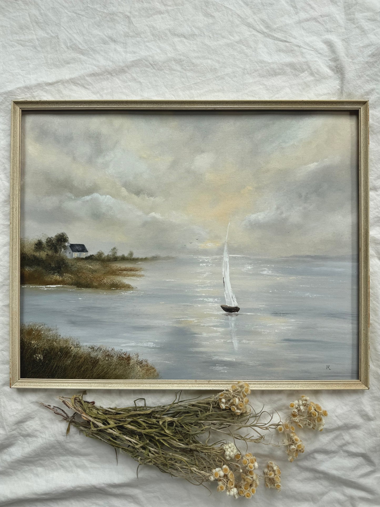 Le calme du voilier (20.5 x 16.5 po)
