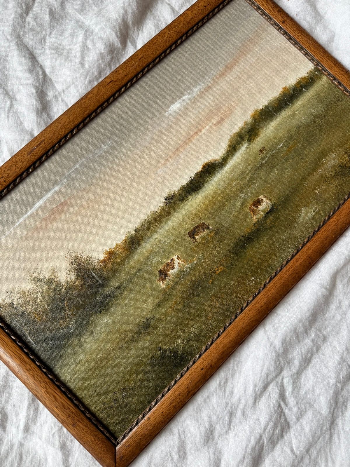 Cows in the Mist (18.5 x 11.5 po)