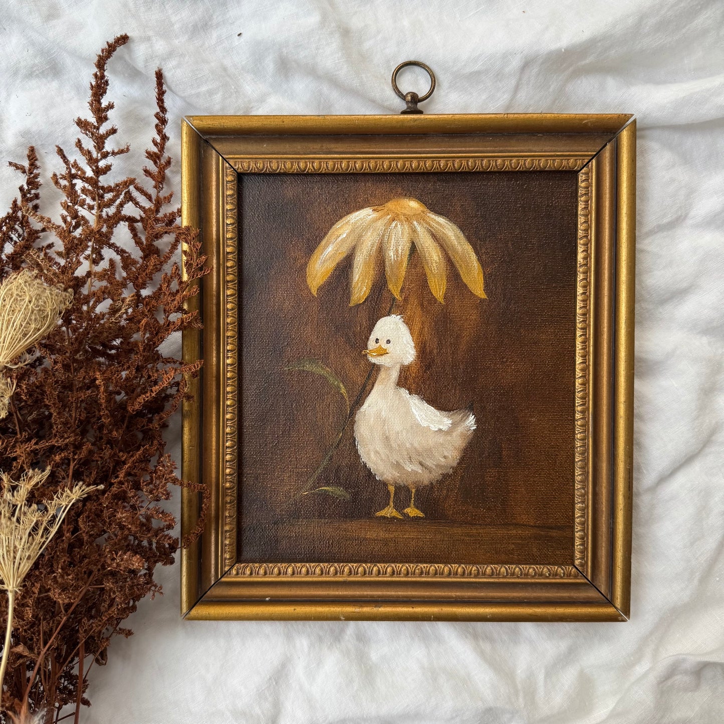 M. Canard sous son parapluie