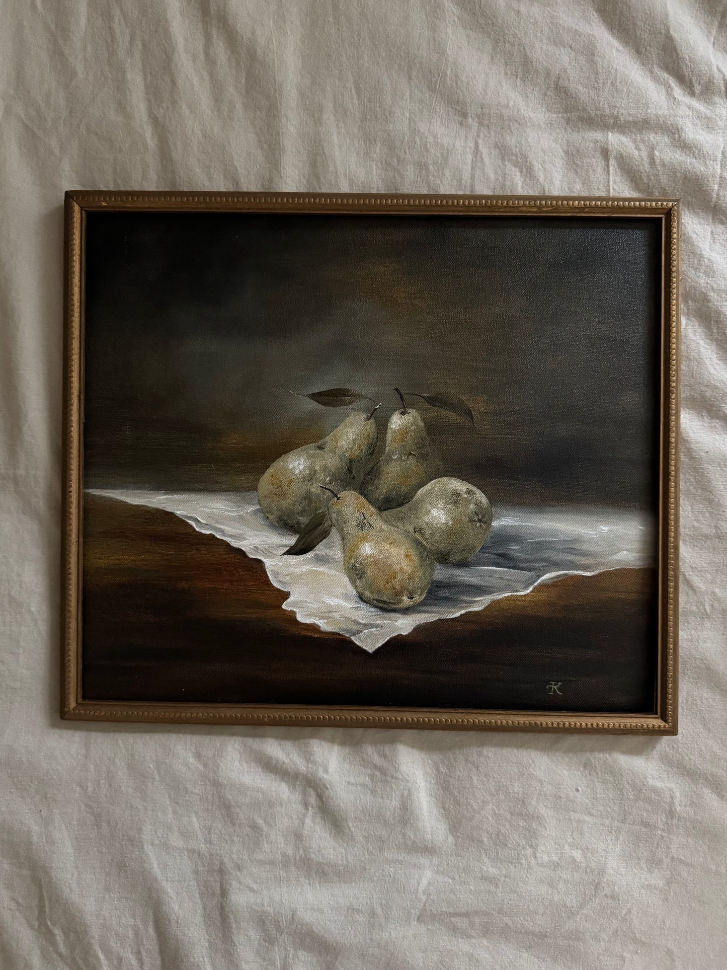 Les quatres poires (14.75 x 12.25 po)