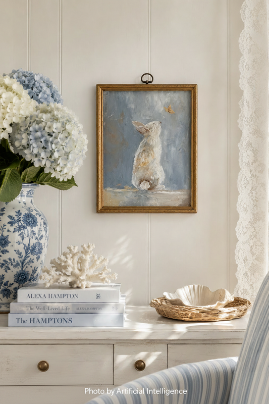 M. Bunny et le papillon (9.5 x 11.75)