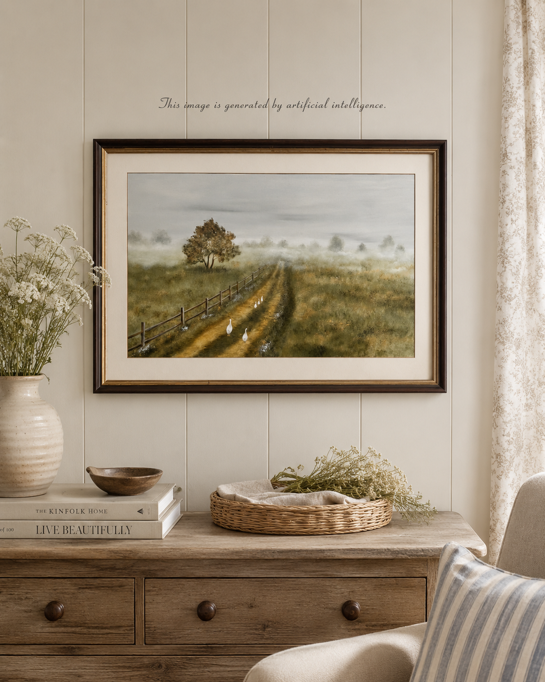Sur le chemin des oies (28.5 x 20.5 po)