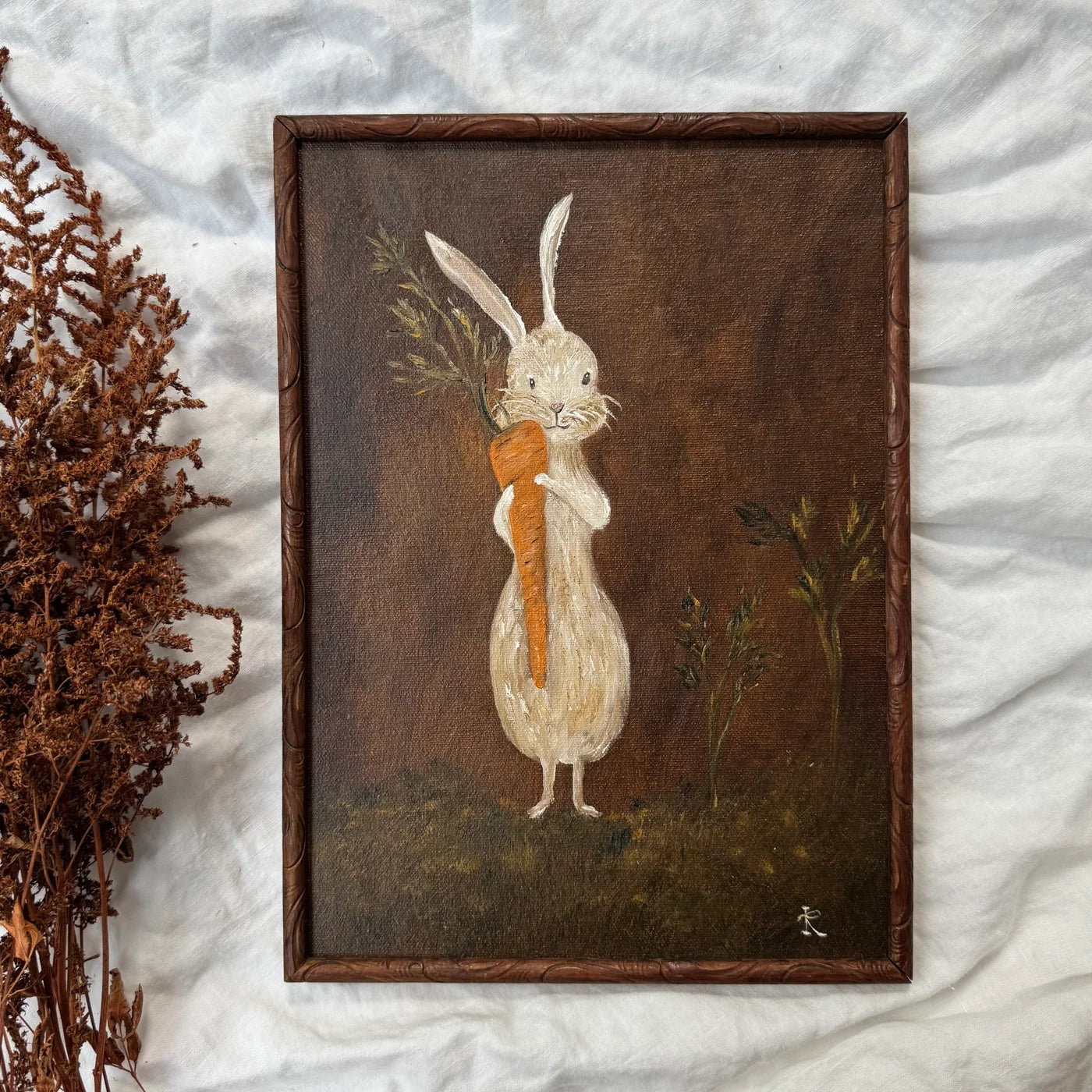 Mr. Rabbit and his carrot